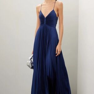 A.L.C. Aries Navy Blue Maxi Dress
